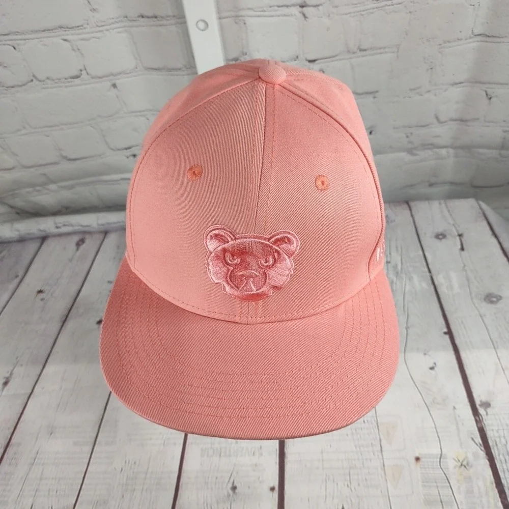 Pink Chicago Cubs Hat Snapback Budweiser 1994 Logo Adjustable Baseball Cap